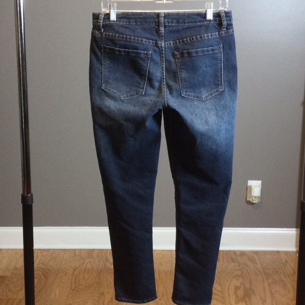 6 W62 Modern Fit Boyfriend Blue Denim Jeans - Picture 6 of 14